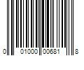 Barcode Image for UPC code 001000006818