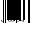 Barcode Image for UPC code 001000007181