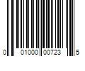 Barcode Image for UPC code 001000007235