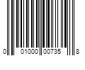 Barcode Image for UPC code 001000007358