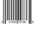 Barcode Image for UPC code 001000007365