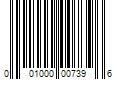 Barcode Image for UPC code 001000007396