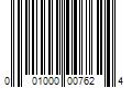 Barcode Image for UPC code 001000007624