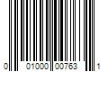 Barcode Image for UPC code 001000007631