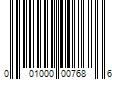 Barcode Image for UPC code 001000007686