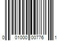 Barcode Image for UPC code 001000007761