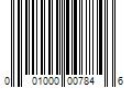 Barcode Image for UPC code 001000007846