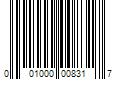 Barcode Image for UPC code 001000008317