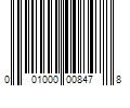 Barcode Image for UPC code 001000008478