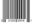 Barcode Image for UPC code 001000009161