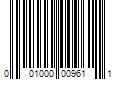 Barcode Image for UPC code 001000009611