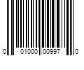 Barcode Image for UPC code 001000009970