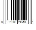 Barcode Image for UPC code 001000245101