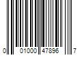 Barcode Image for UPC code 001000478967