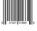 Barcode Image for UPC code 001001016649