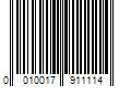 Barcode Image for UPC code 0010017911114