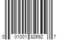 Barcode Image for UPC code 001001826927