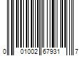 Barcode Image for UPC code 001002679317