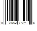 Barcode Image for UPC code 001002770748