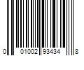 Barcode Image for UPC code 001002934348