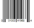 Barcode Image for UPC code 001003419684