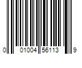 Barcode Image for UPC code 001004561139