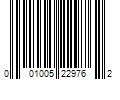 Barcode Image for UPC code 001005229762