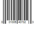 Barcode Image for UPC code 001005407023