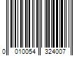 Barcode Image for UPC code 0010054324007