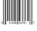 Barcode Image for UPC code 001005437617