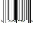 Barcode Image for UPC code 001006078000