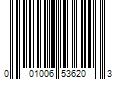 Barcode Image for UPC code 001006536203