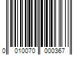 Barcode Image for UPC code 0010070000367