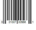 Barcode Image for UPC code 001007005661