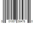 Barcode Image for UPC code 001007384780