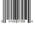 Barcode Image for UPC code 001008072594