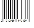 Barcode Image for UPC code 0010086670356