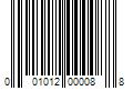 Barcode Image for UPC code 001012000088