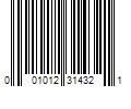 Barcode Image for UPC code 001012314321