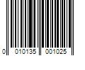 Barcode Image for UPC code 0010135001025