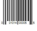 Barcode Image for UPC code 001014000055