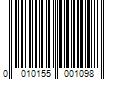 Barcode Image for UPC code 0010155001098