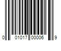 Barcode Image for UPC code 001017000069