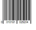 Barcode Image for UPC code 0010181025204