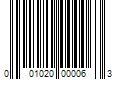 Barcode Image for UPC code 001020000063