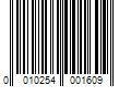 Barcode Image for UPC code 0010254001609