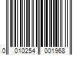 Barcode Image for UPC code 0010254001968