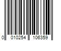 Barcode Image for UPC code 0010254106359