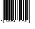 Barcode Image for UPC code 0010254310381