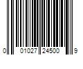 Barcode Image for UPC code 001027245009